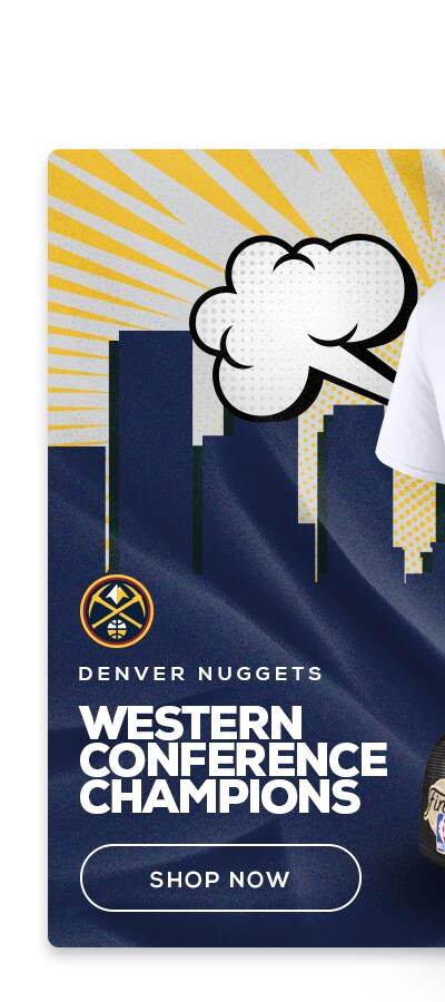 Western Conference Champions. Shop Denver Nuggets