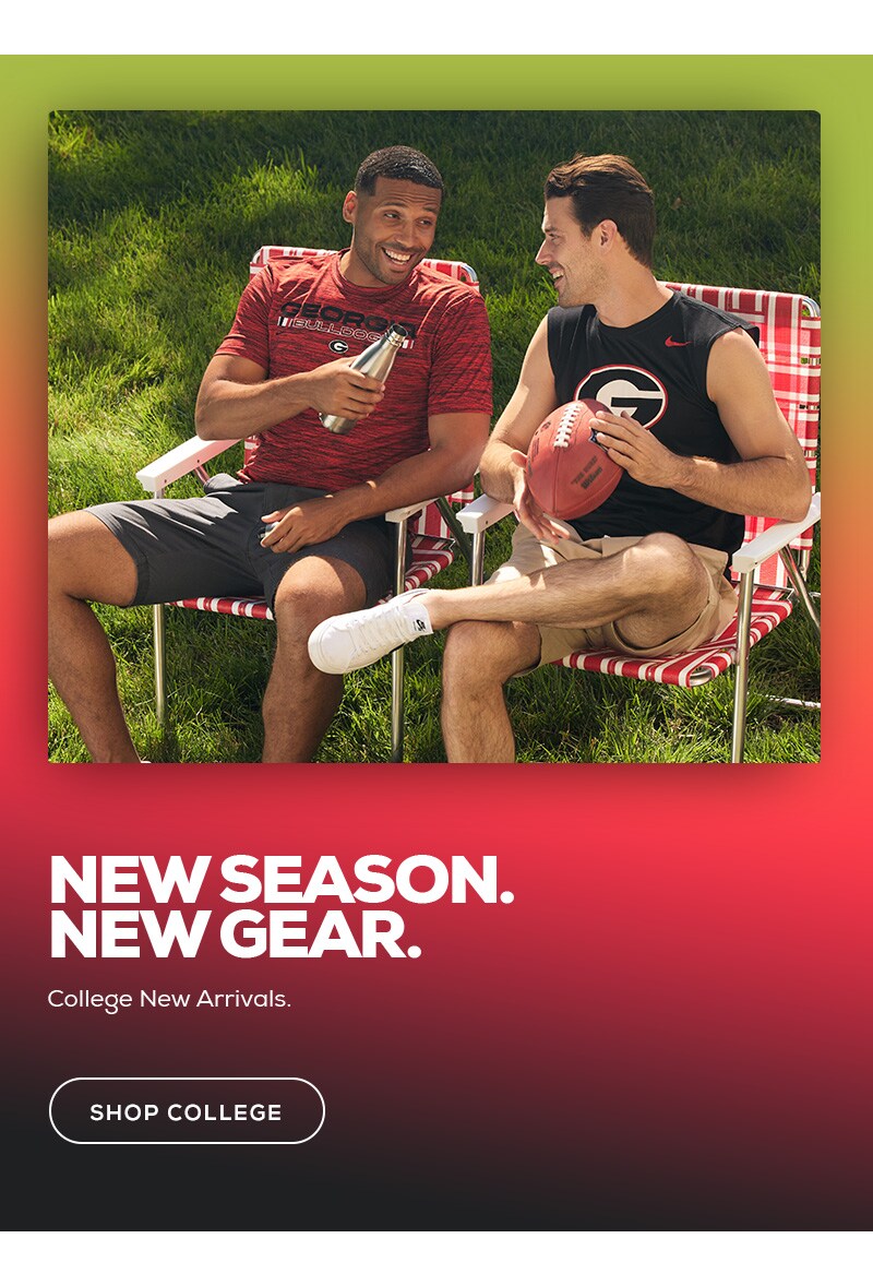 NEW SEASON. NEW GEAR. College Football New Arrivals. Shop COLLEGE.