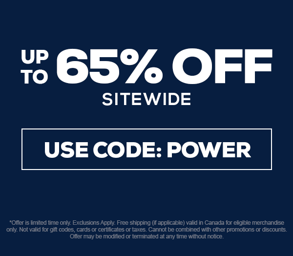 Up to 65% Off Sitewide Use Code: POWER
