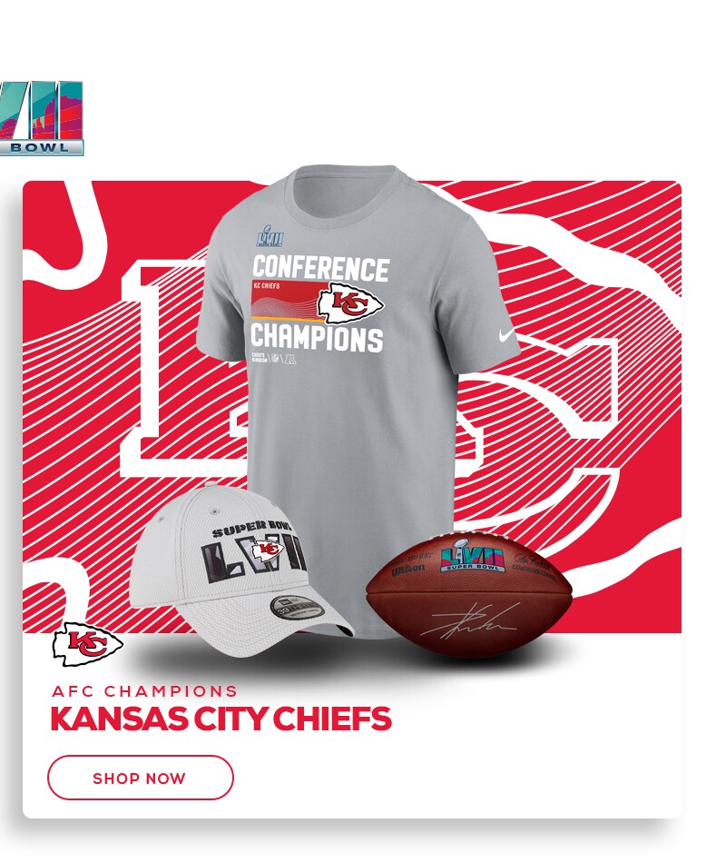Kansas City Chiefs AFC Champions. Shop Now.